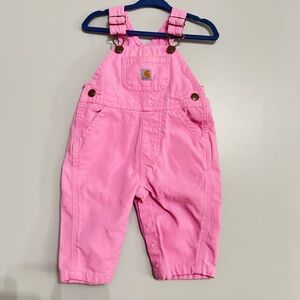 Pink carhartt overalls